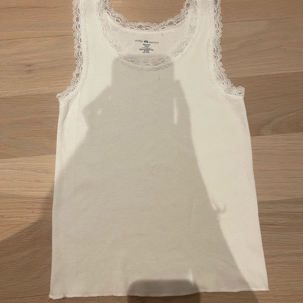 brandy Melville tank lace trim
